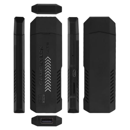 GD10 Plus Game Stick 4K HD Console with 58,000 Games &amp; Wireless Controllers