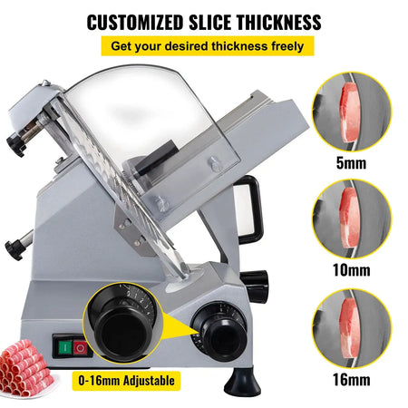 320W 12 Inch Electric Meat Slicer For Deli Cheese