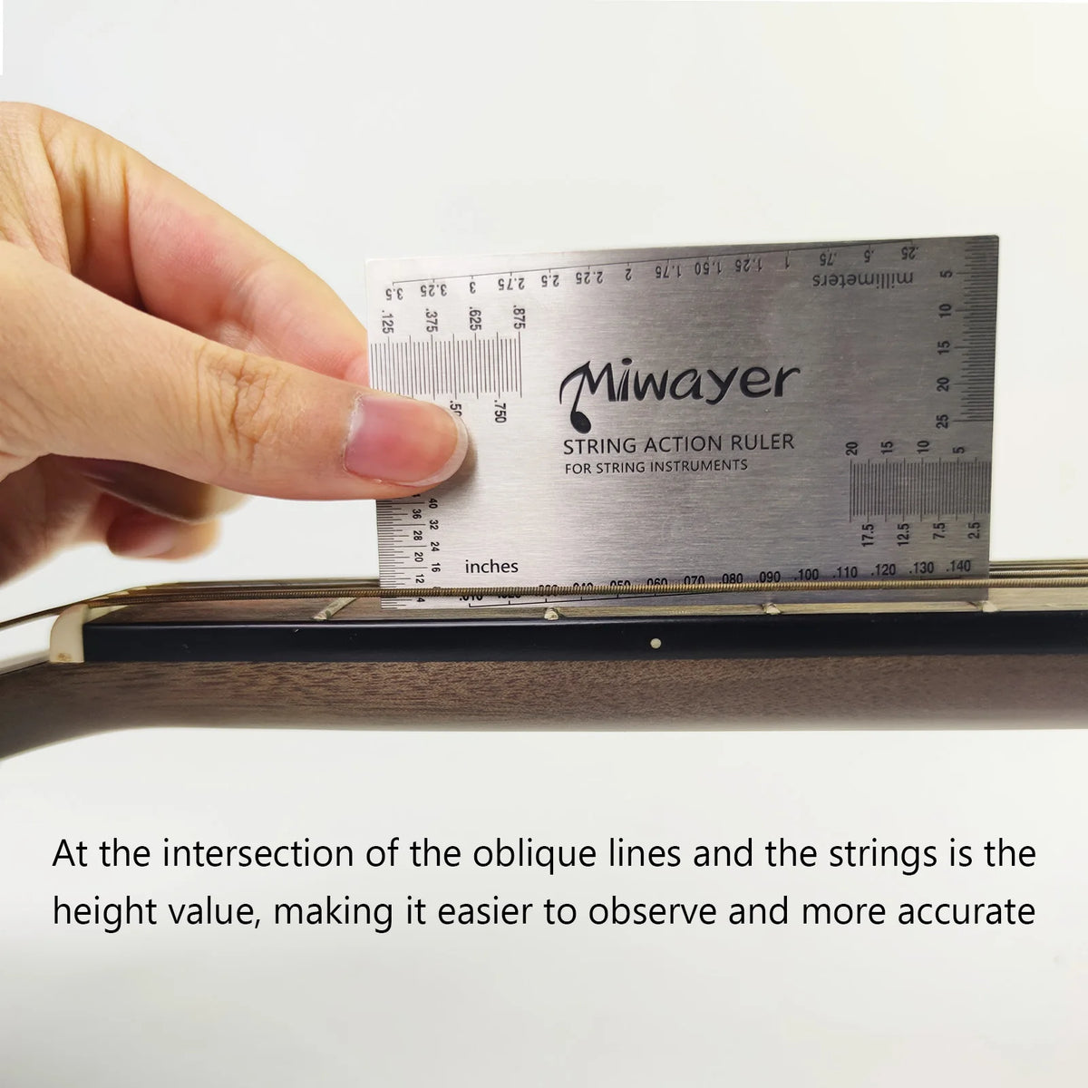 Miwayer String Action Ruler Gauge &ndash; Precision Guitar Height