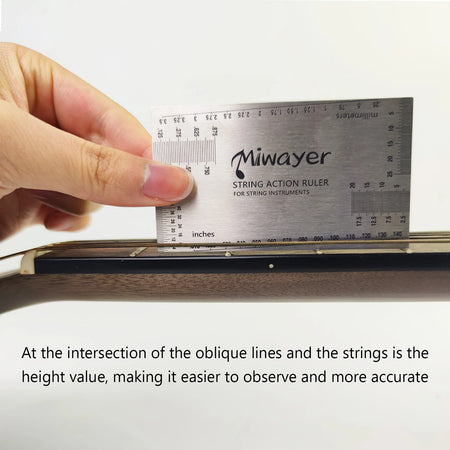 Miwayer String Action Ruler Gauge &ndash; Precision Guitar Height