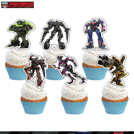 Transformers Birthday Party Supplies Set cake toppers-24pcs 1 / CHINA