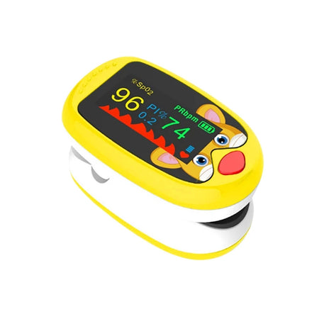 USB Pediatric Finger Pulse Oximeter &ndash; OLED Display Yellow