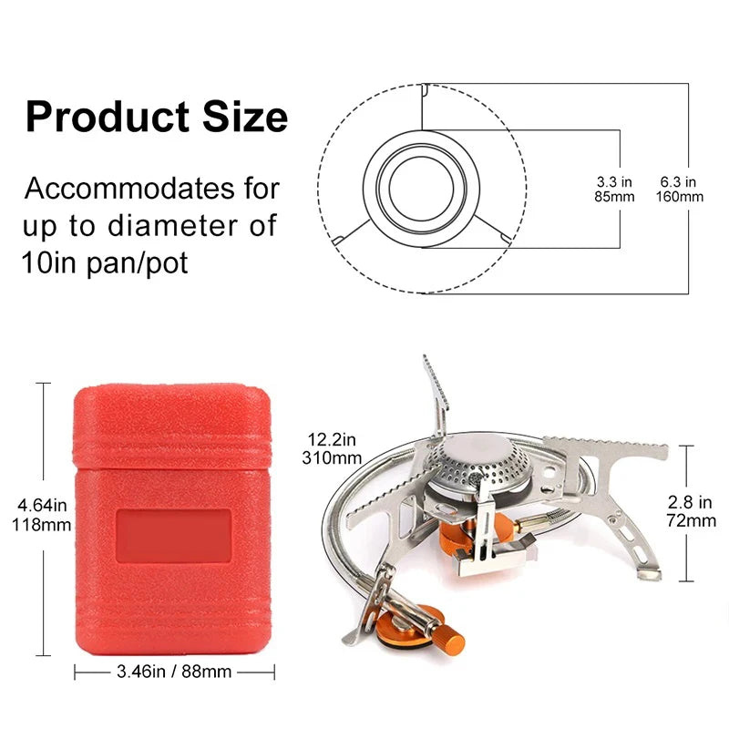 Camping Gas Stove &ndash; Powerful 3500W Output