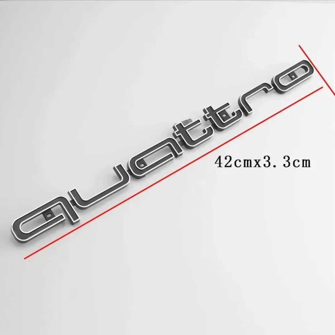 High-Quality 3D ABS Front Grille Emblem for Audi Quattro A3 A4 A5 A6 A6L A7 A8 Q3 Q5 Q7 S3 S4 S5 RS3 RS4 RS6 Badges