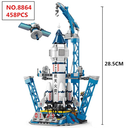 Creative Aviation Manned Rocket Blocks &ndash; Educational Toy M-8864(458pcs)