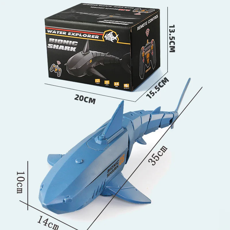 RC Submarine Boat Toy &ndash; 480p Underwater Camera blue Remote control