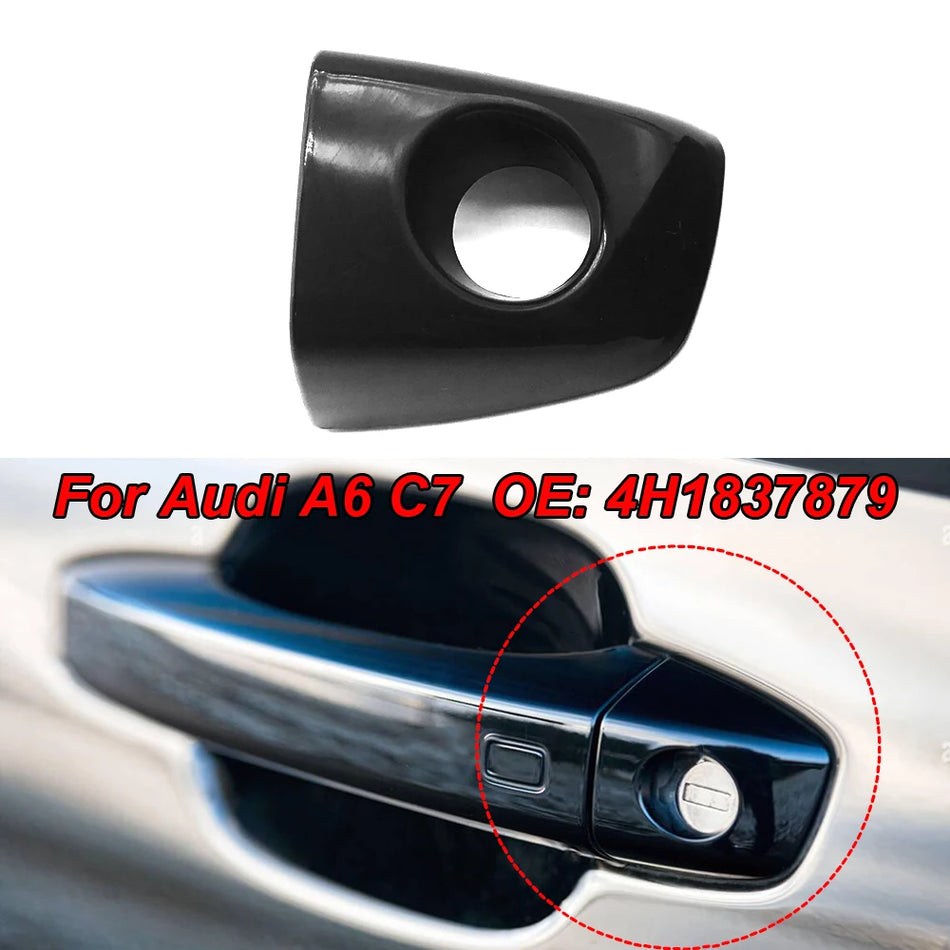 Außen Türgriffabdeckung für Audi A6 A7 A8 S8 RS6 RS7 Linkslenker schwarzes Kunststoff passgenau