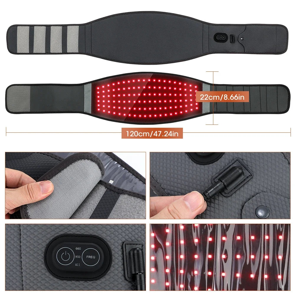 LED Red Light Therapy Back Belt 120Pcs &ndash; Fatigue Relief