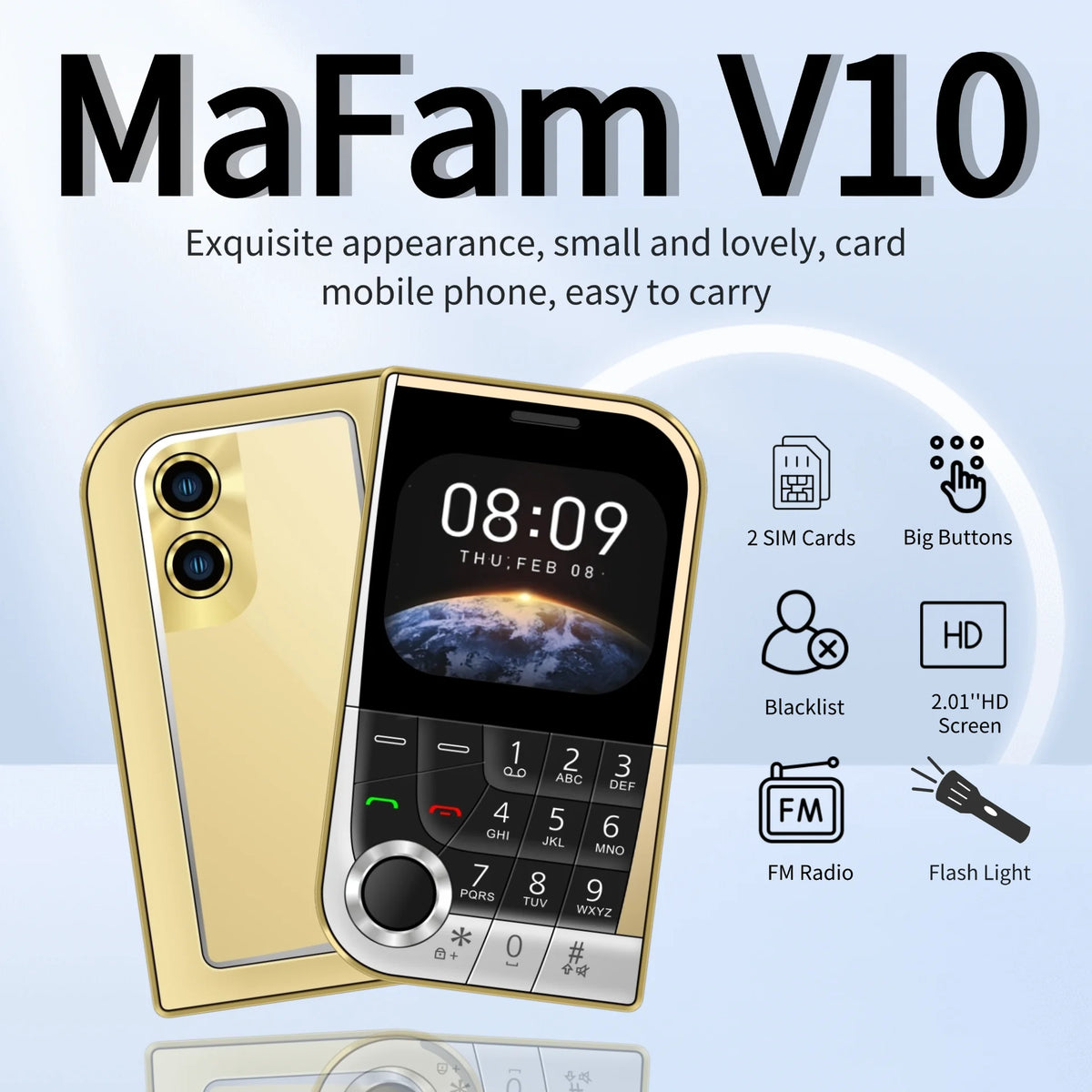 Pocket Phone Ultra Slim Dual SIM Voice Changer &ndash; Compact