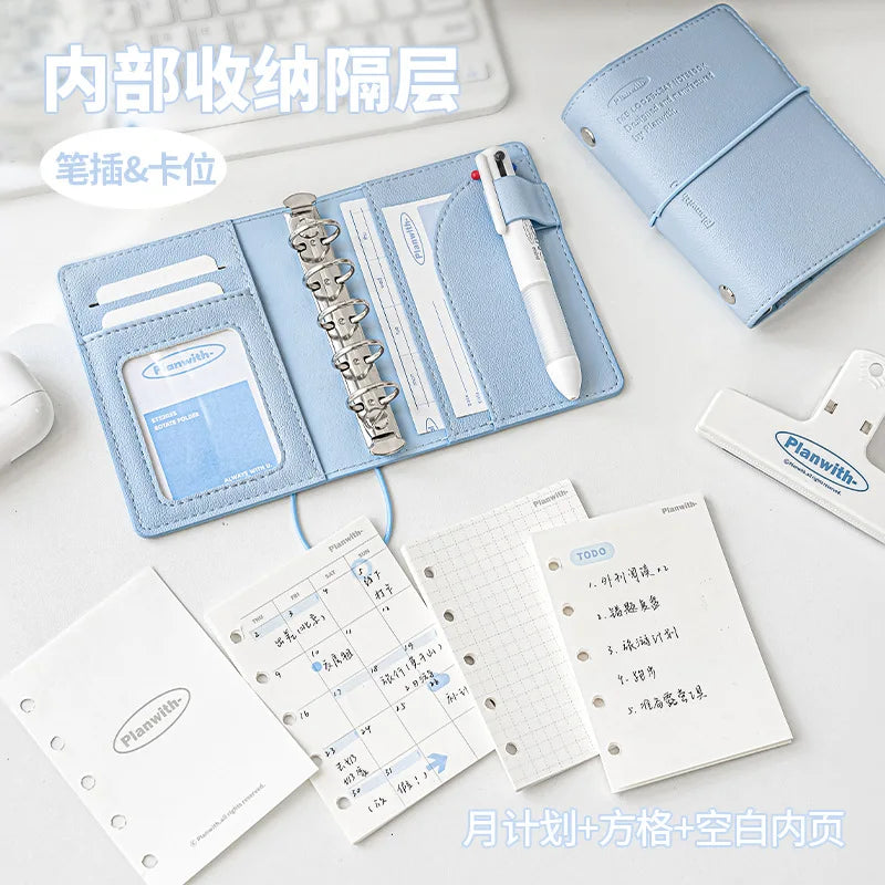 M5 Notebook Layout Planwith M5 Binder Notebook Set with Versatile Gel Pens and Flipchart ...
