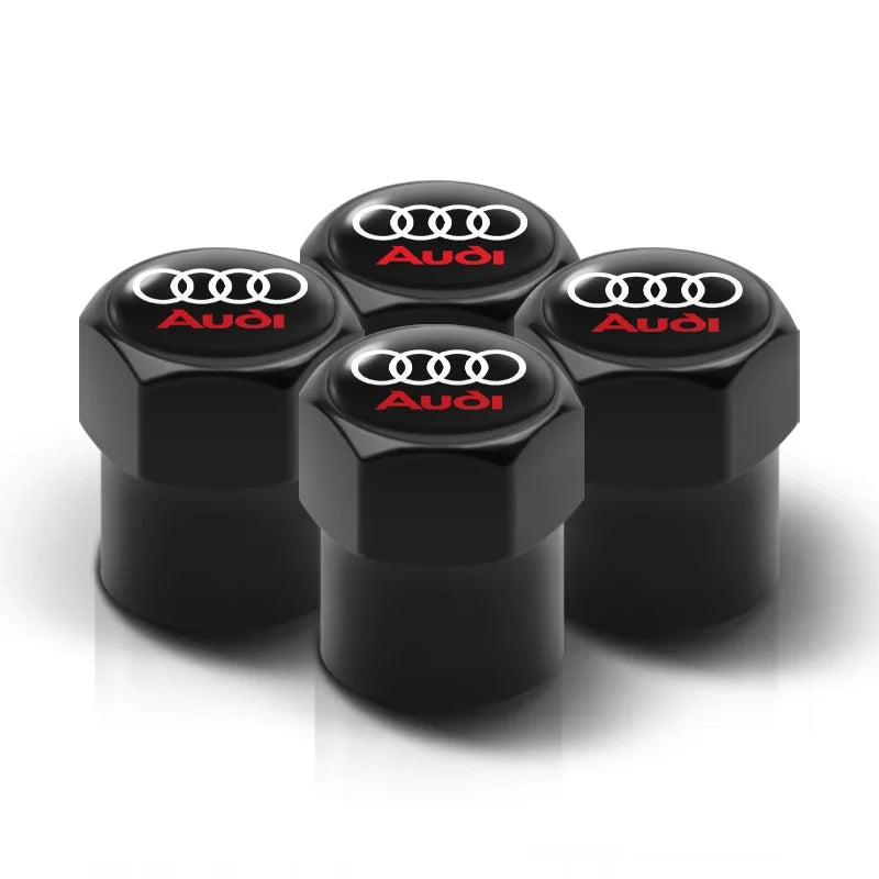Audi S Line Tire Valve Caps 4Pcs &ndash; Easy Bolt In Fit B-Audi