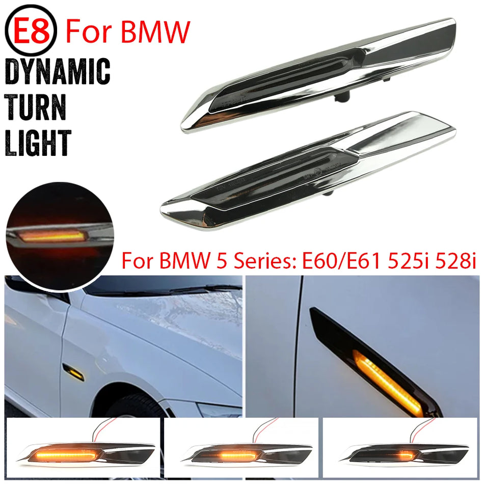 Luces de Marcador Lateral LED Ámbar Dinámico para BMW E93 E92 E90