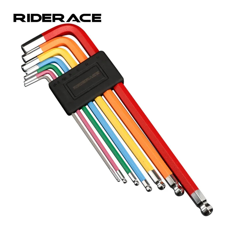 7 Piece Bike Hex Key Set, Colorful Spanner Wrenches 1.5 2 2.5 3 4 5 6mm