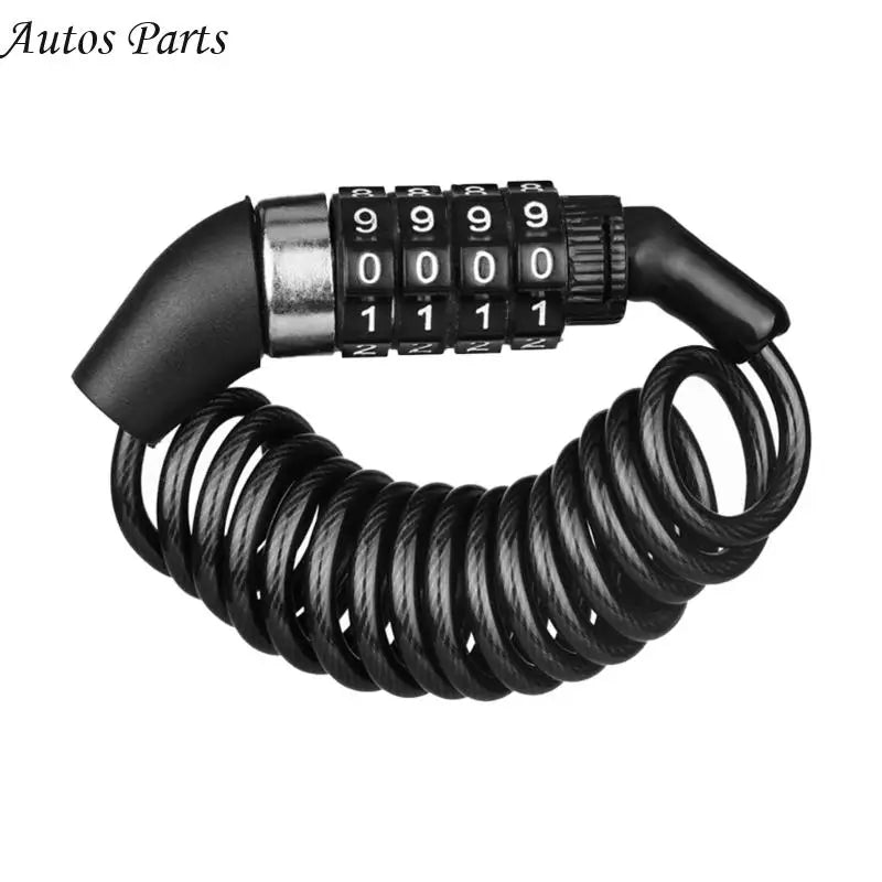 Κλειδαριά Κράνους Μοτοσυκλέτας για Ποδήλατο, Ασημί Αντικλεπτική Ασφαλείας Κλειδαριά