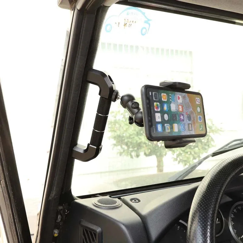 Tālruņa turētājs GPS statīvs Land Rover Defender A stabs alumīnija sakausējuma stiprinājums viedtālrunim