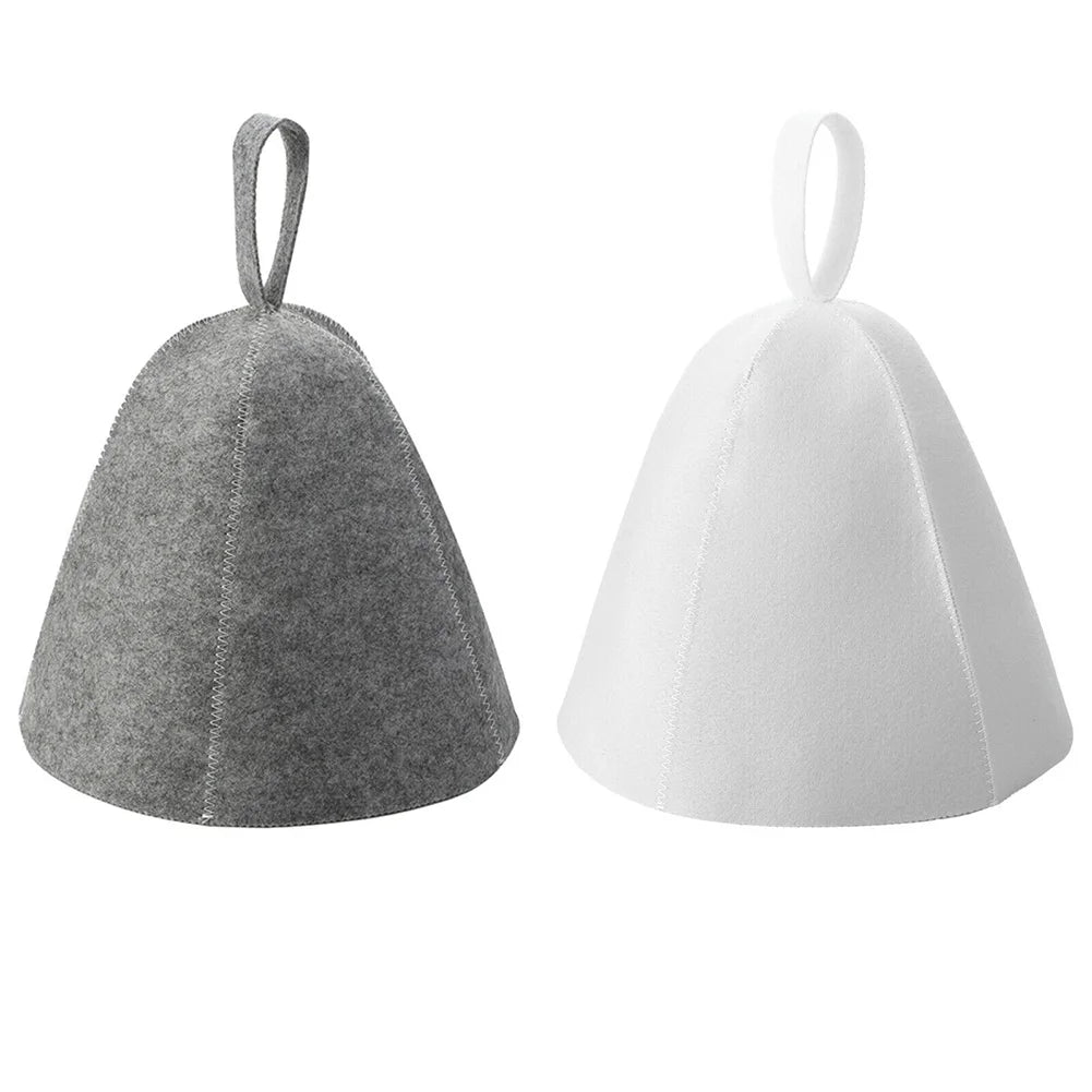 Thicken Wool Felt Sauna Hat &ndash; Hair Protection In Wet Steam