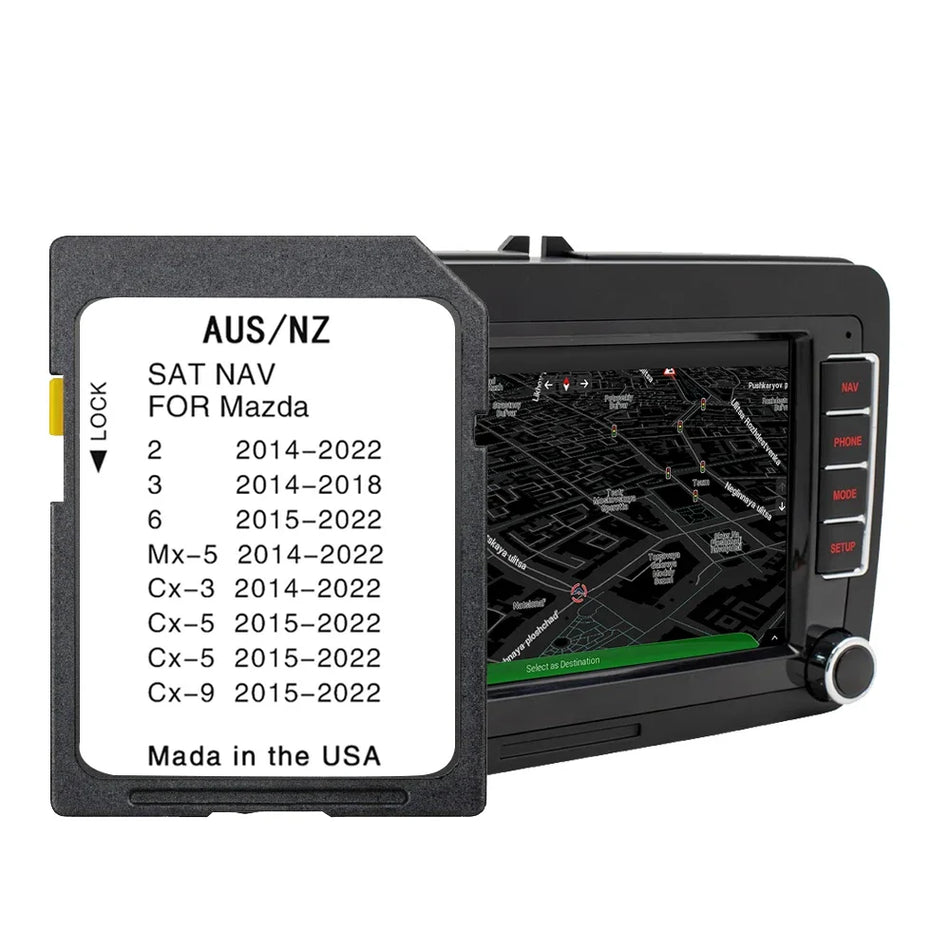 Mazda Navigation SD Card &ndash; Updated 2024 Australia New Zealand Maps