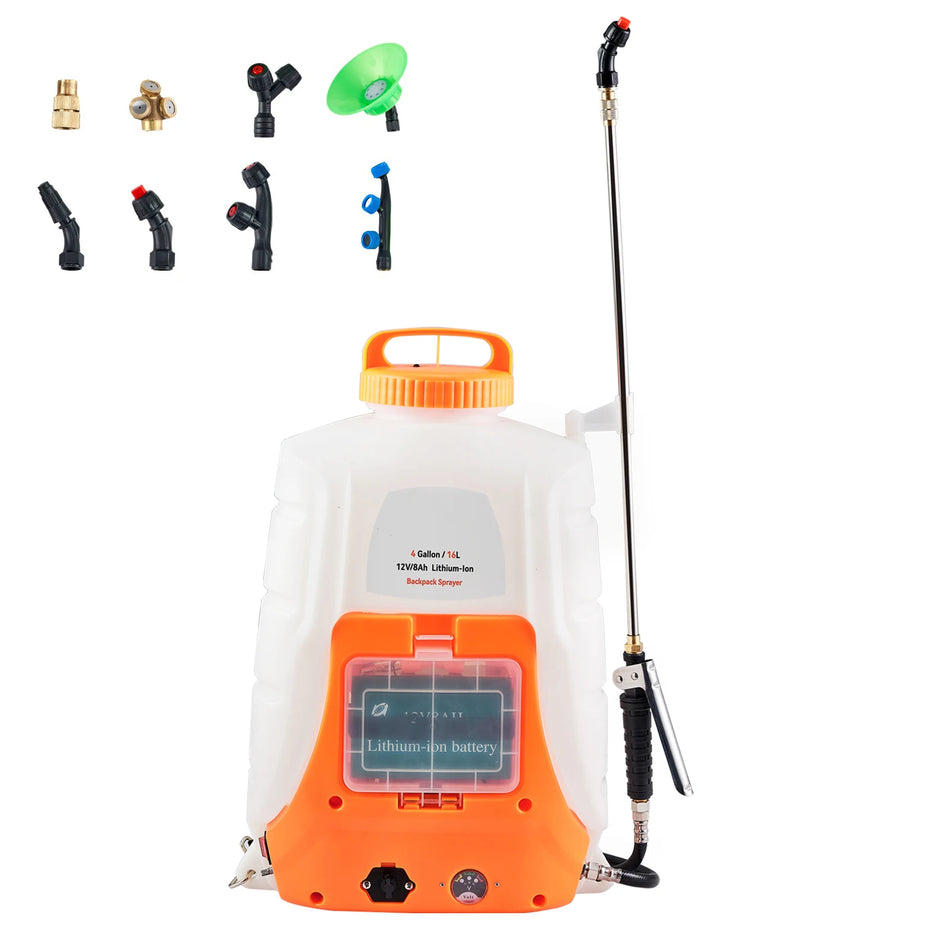 Μπαταρίας Σακίδιο Ψεκαστήρας 0-90 PSI 4 Gal