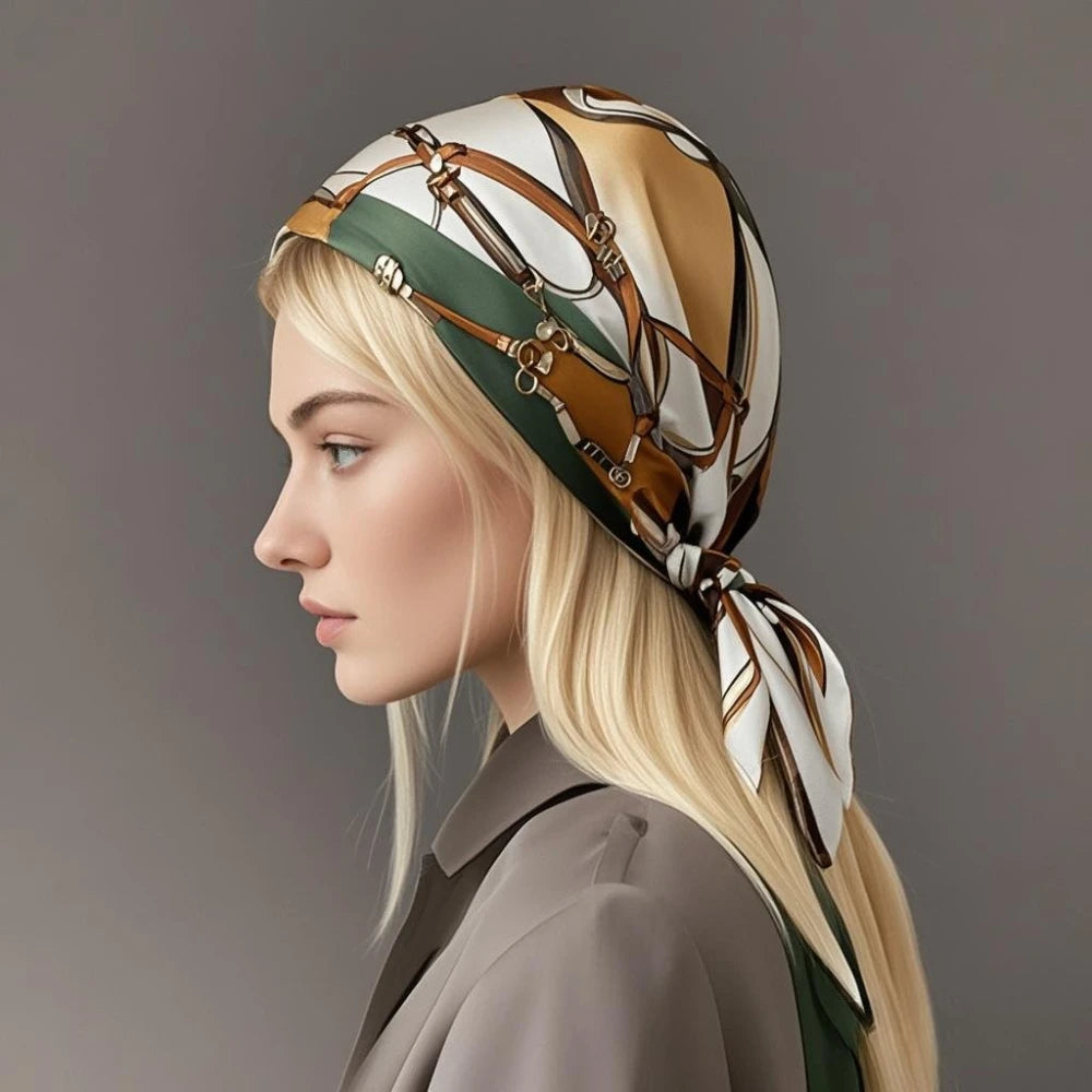 68cm Chain Printed Scarf &ndash; Stylish Versatility for All Seasons