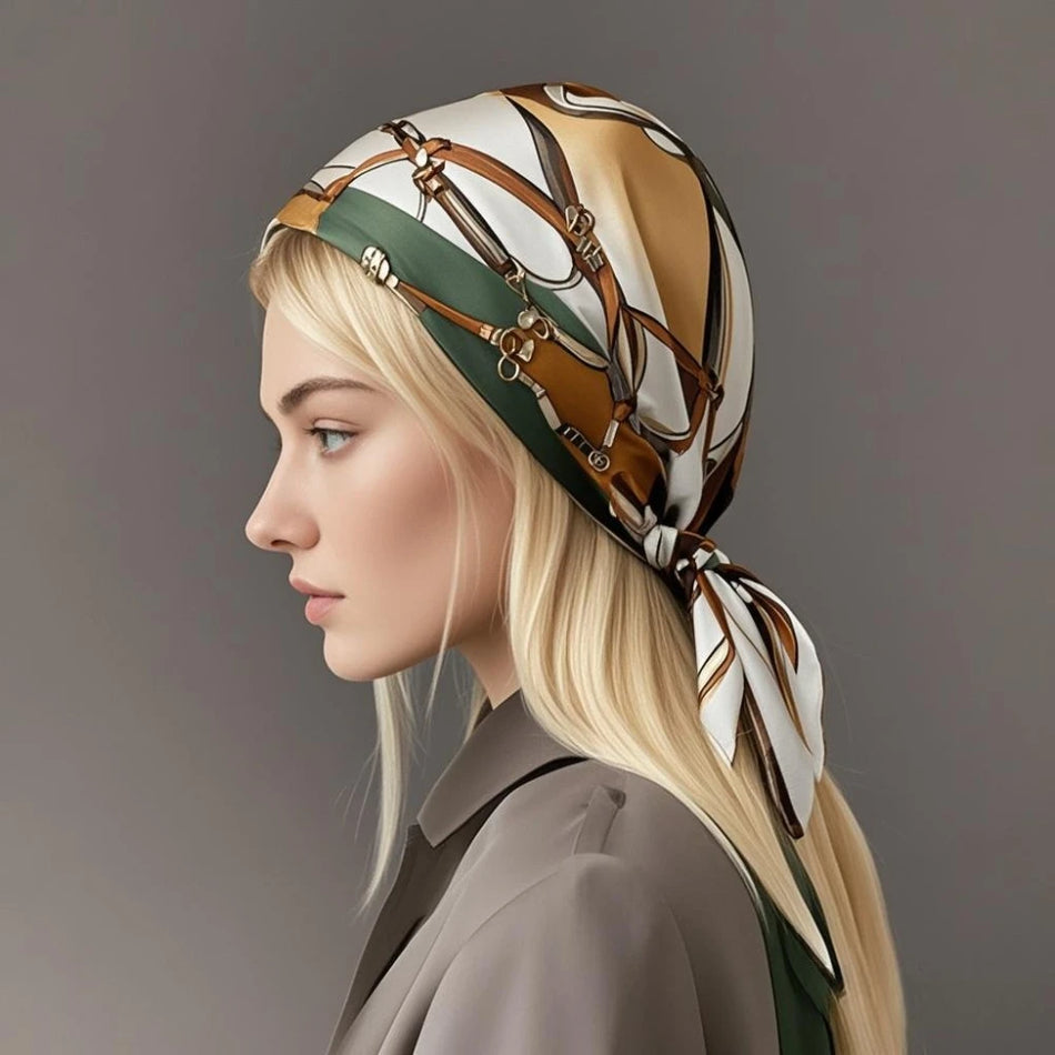 68cm Chain Printed Scarf &ndash; Stylish Versatility for All Seasons