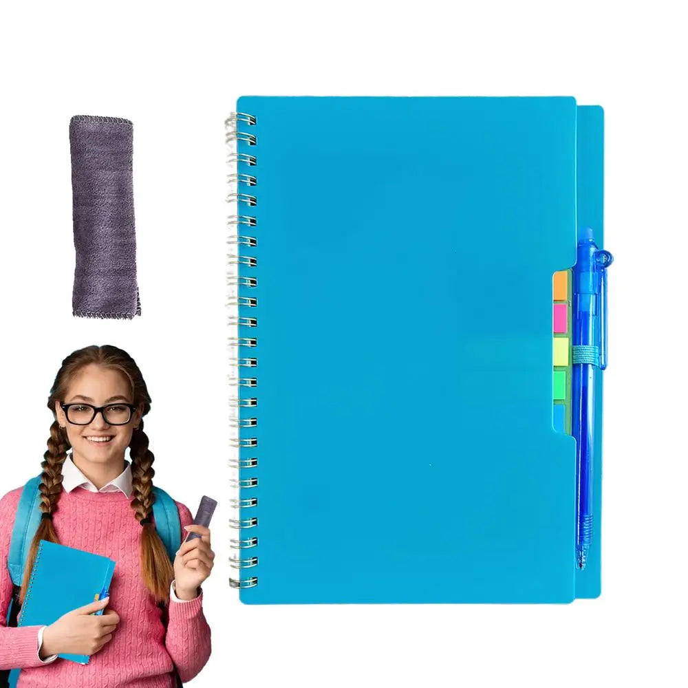 Erasable Eco-Friendly Smart Notebook - Reusable, Waterproof, Digitally Connected Blue / CHINA
