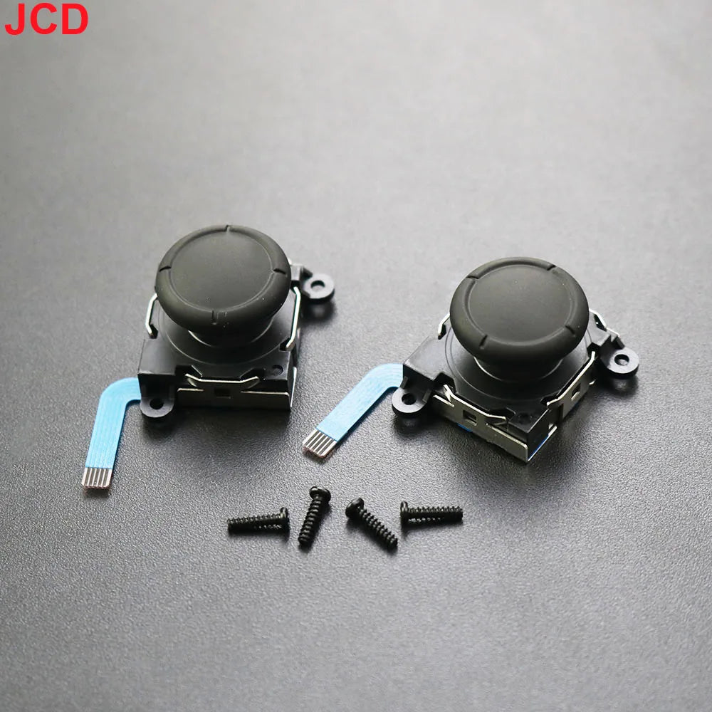 JCD Replacement 3D Joystick for Nintendo Switch &amp; Lite - Analog Thumb Stick Repair Tool black 2pcs