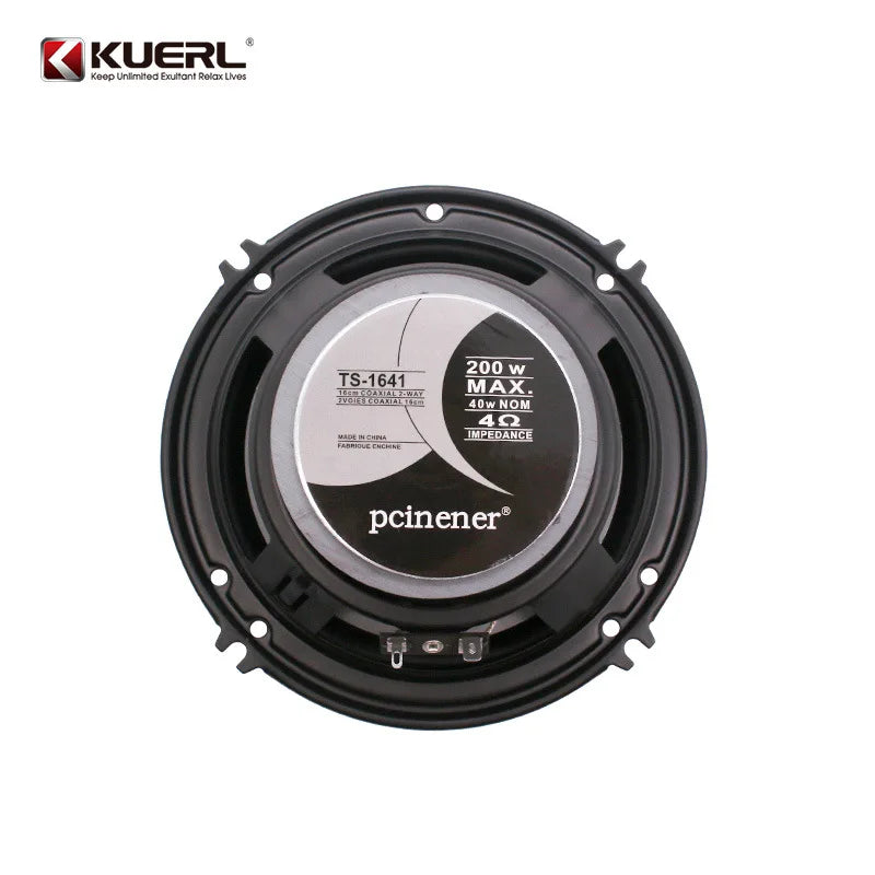 6-инчови универсални автомобилни 2-канални коаксиални говорители с PP конус, висококачествен звук