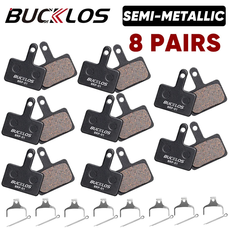 Bucklos BRP-01 &ndash; Semimetallic Brake Pads Shimano B01S B05S Semi-Metal 8Pairs