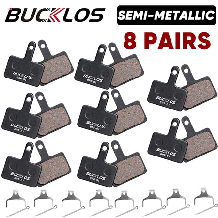 Bucklos BRP-01 &ndash; Semimetallic Brake Pads Shimano B01S B05S Semi-Metal 8Pairs