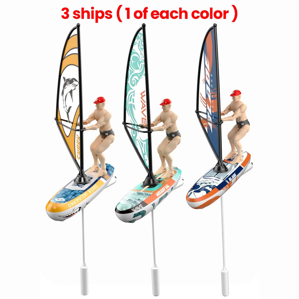 RC Boat Sailboat &ndash; Waterproof Pool Remote Control Toy 3 ship