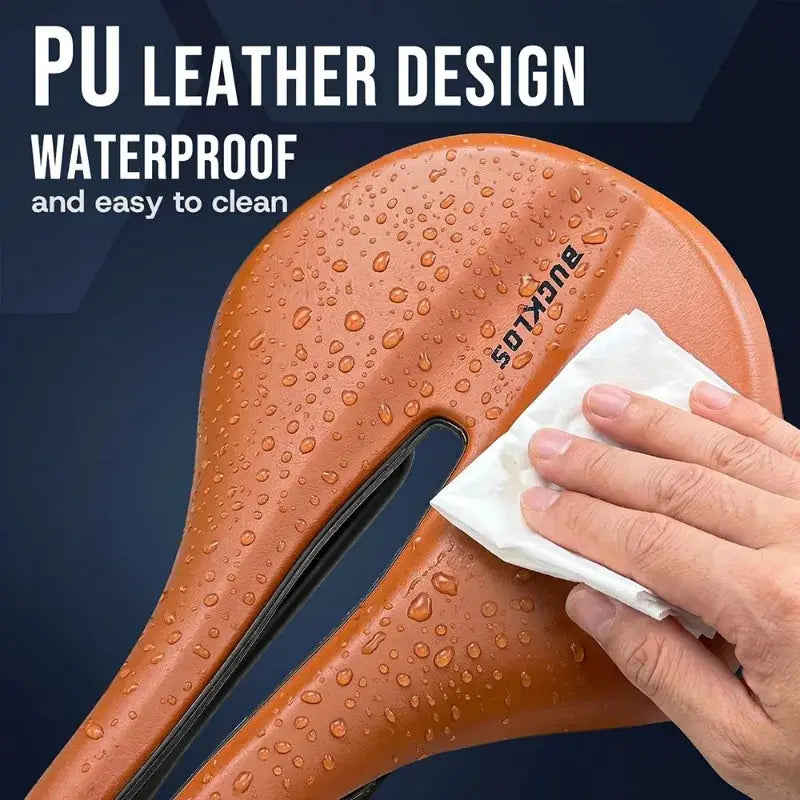 BUCKLOS Bicycle Saddle 250*150/160mm Imitation Leather Road MTB Seat Comfortable Cushion Universal Exercise Bicycle Saddle by InterCyprus Trading Ltd