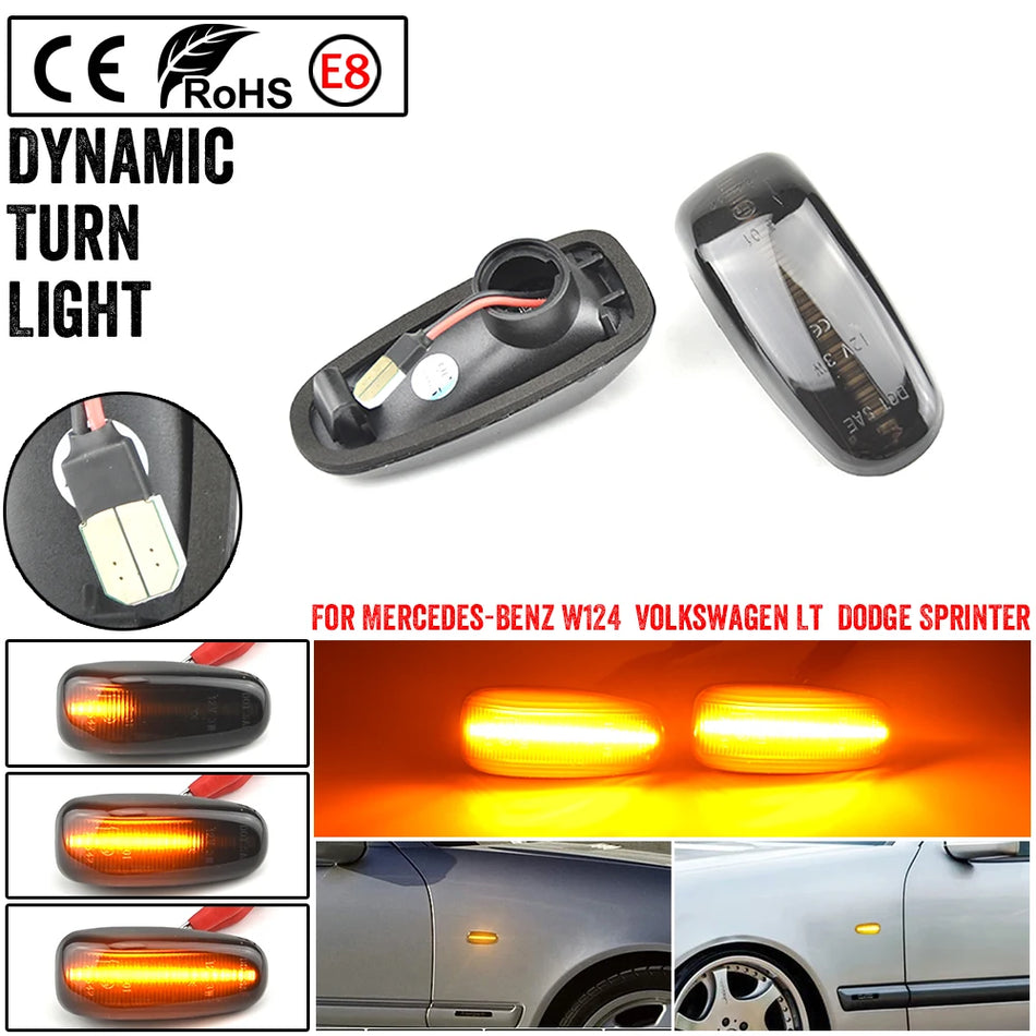 Lumini de semnalizare laterală LED pentru Mercedes-Benz W210 W202 CLK W208