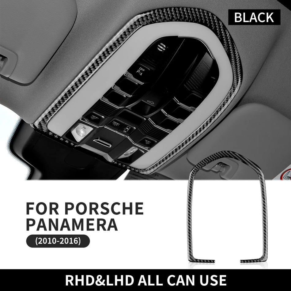 Carbon Fiber Reading Light Control Frame Trim for Porsche Panamera (2010-2016)