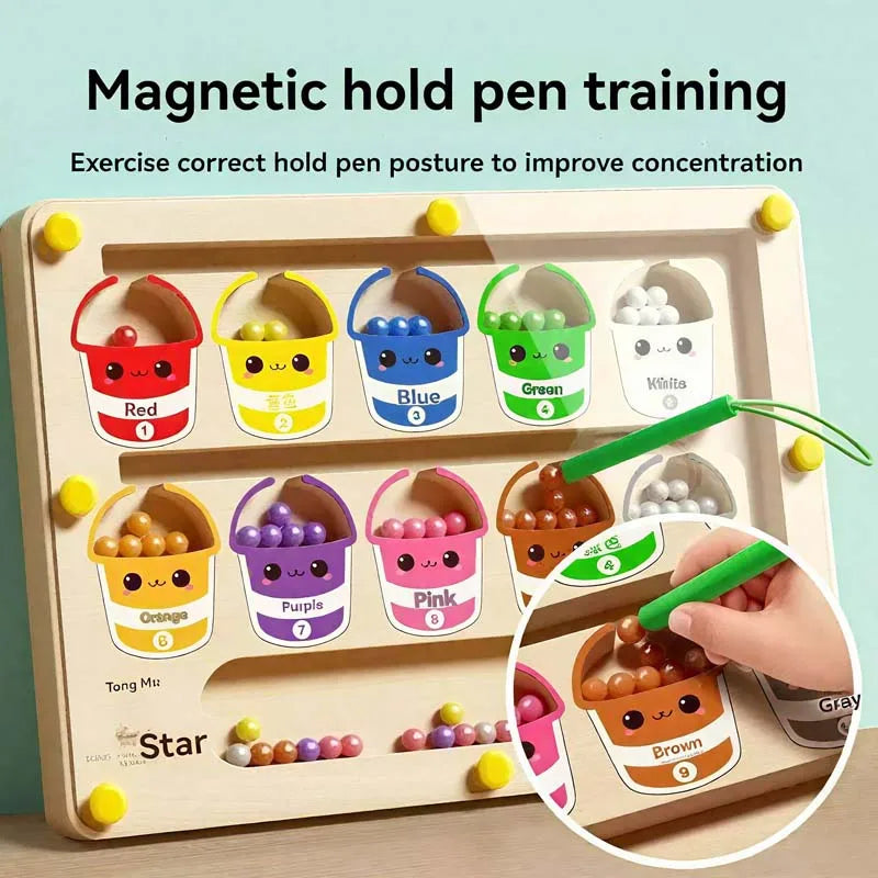 Children's Magnetic Maze Walking Ball &ndash; Engaging Early Education Puzzle Toy