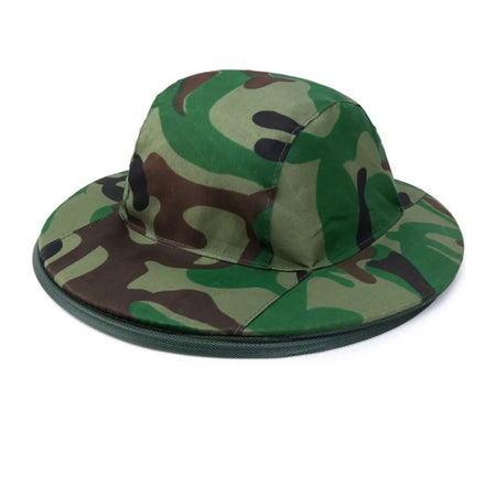 Camouflage Beekeeping Protective Hat &ndash; Mesh Face Shield