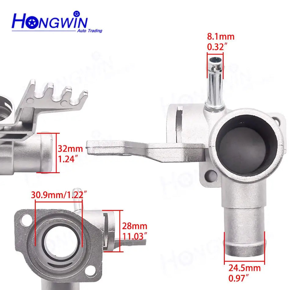 Kühlmittelschlauch Flansch und Sensor für VW Golf Jetta Passat SEAT Ibiza