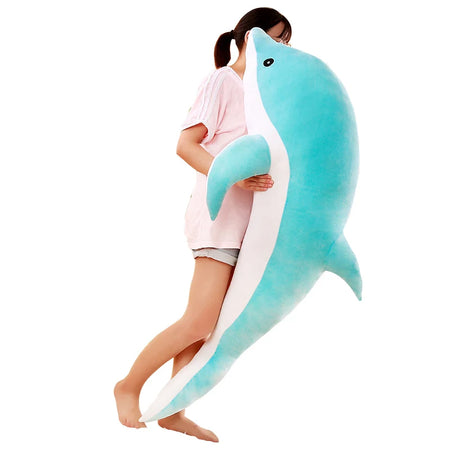 Cute Large Plush Dolphin Toy - Perfect Baby Sleeping Pillow