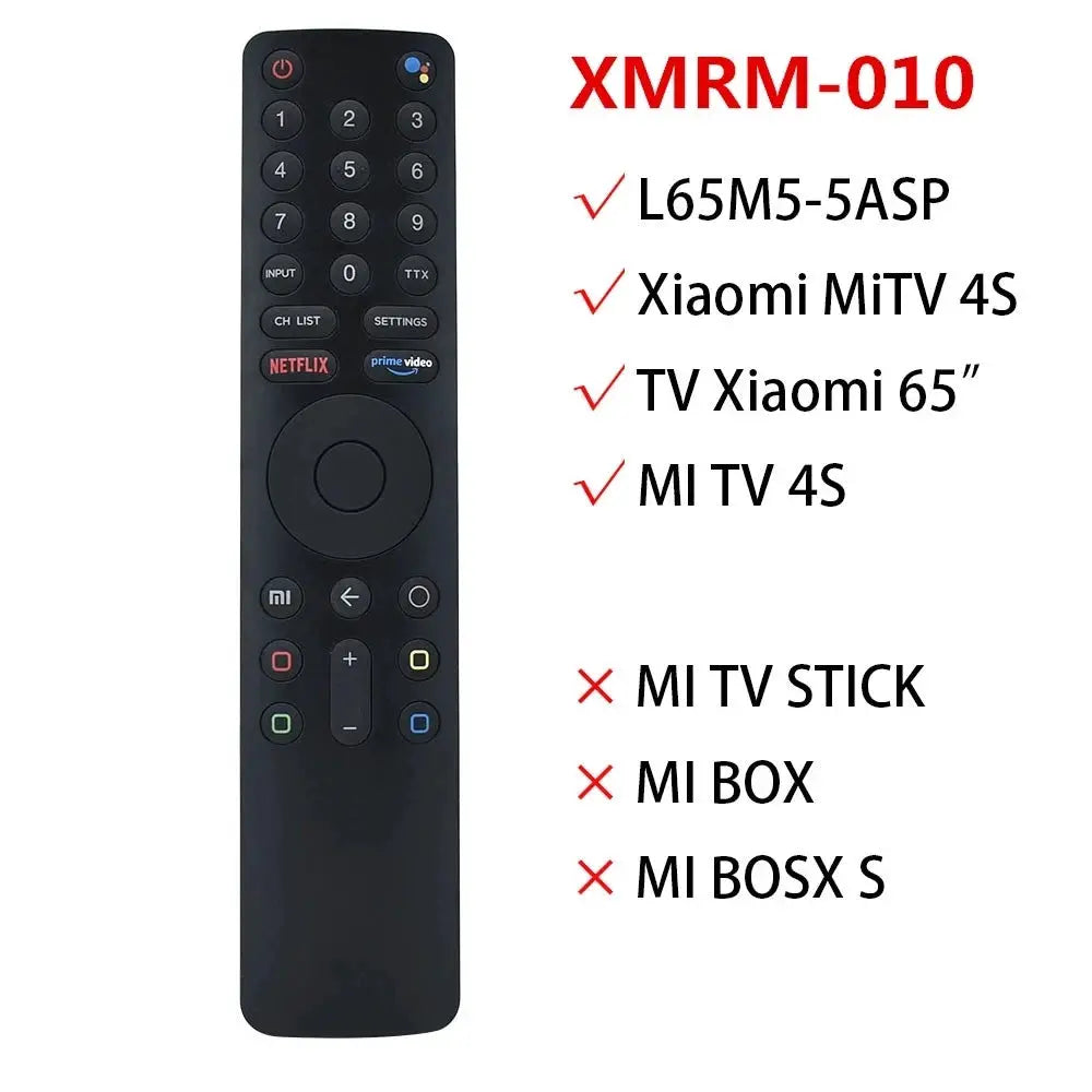 XMRM-010 for Bluetooth Voice Remote Control Fit For Xiaomi MI TV 4S Android Smart TV L32M5-5ASP L43M5-5ASP L55M5-5ASP L65M5-5ASP by InterCyprus Trading Ltd