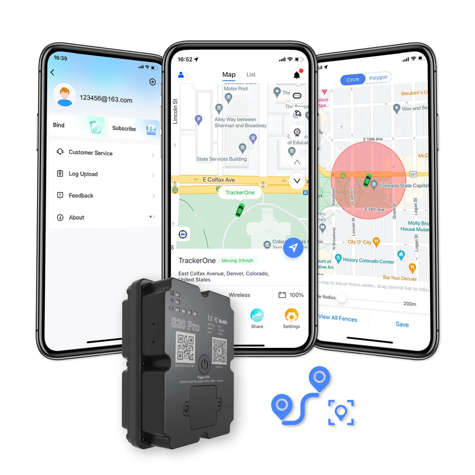 Wanwaytech S20 Pro Volgapparaat Voor Voertuigen 4G Real-Time Anti-Verlies Beveiliging