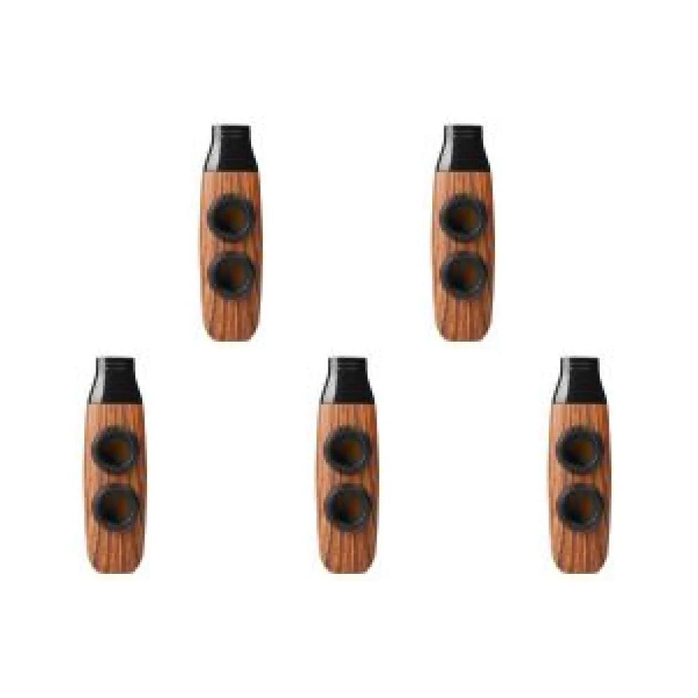 Double Hole Kazoo &ndash; Compact Portable Instrument For Ukulele Light Brown 5PCS / CHINA
