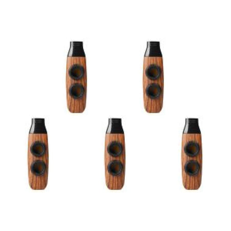 Double Hole Kazoo &ndash; Compact Portable Instrument For Ukulele Light Brown 5PCS / CHINA