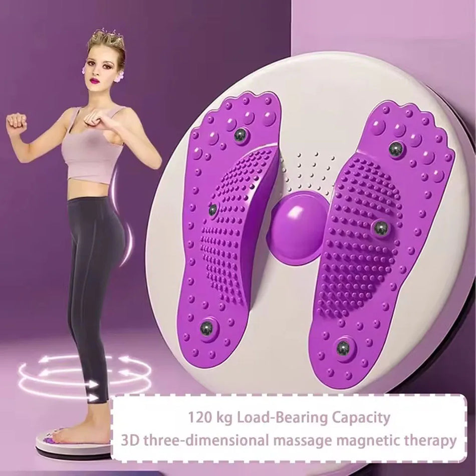 Disc magnetic pentru răsucirea taliei cu pad de masaj pentru picioare pentru fitness