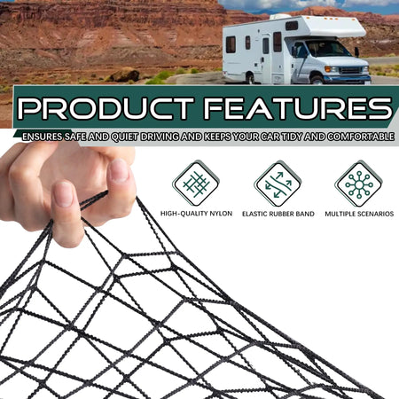 Car Trunk Net &ndash; Universal Mesh Organizer For Car Storage