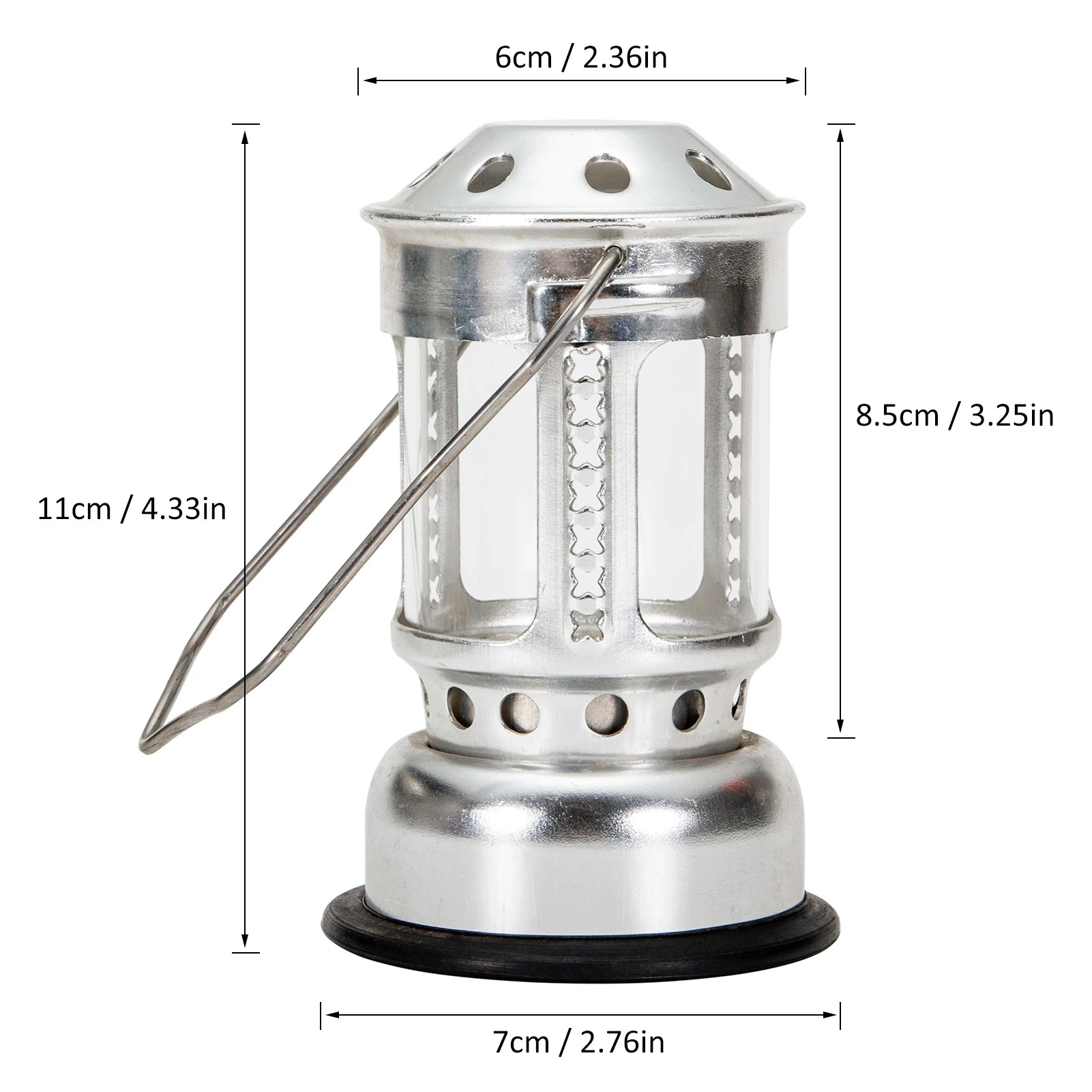 Candle Lantern Mini Bright &ndash; Durable Outdoor Lighting 1pcs Silver