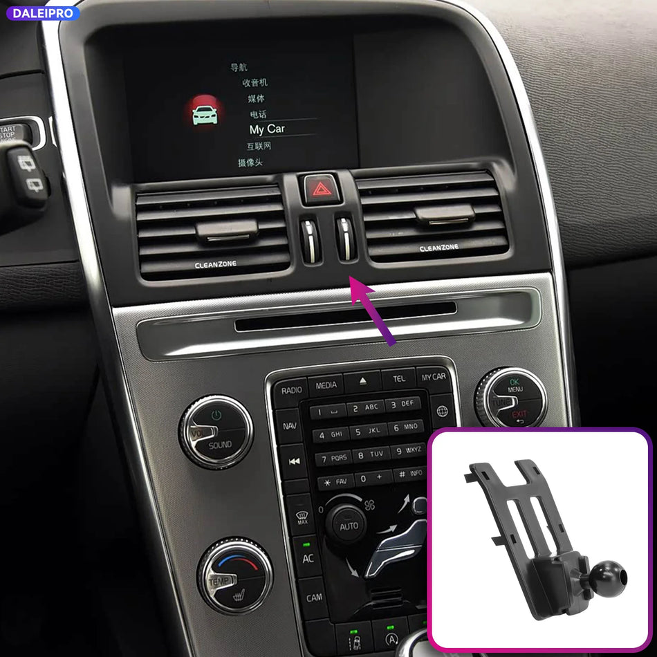 ABS Phone Holder Base With 66W Charging For Volvo XC60 2009-2017