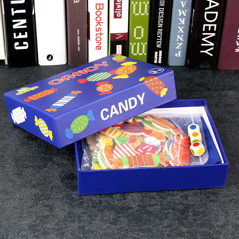 Educational Wooden Shape &amp; Color Matching Game for Kids - Montessori Candy Memory Board Toy for Boys &amp; Girls Aged 3-6, Parent-Child Interactive Learning Gift