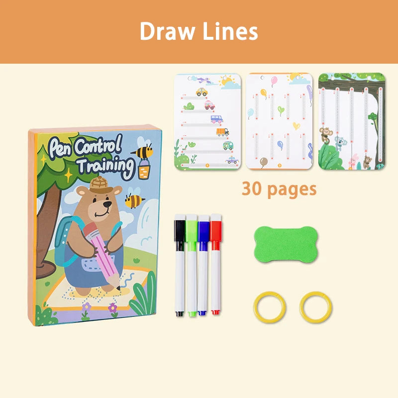 BZS00457 Toddlers Pen Control Books &ndash; Montessori Learning A