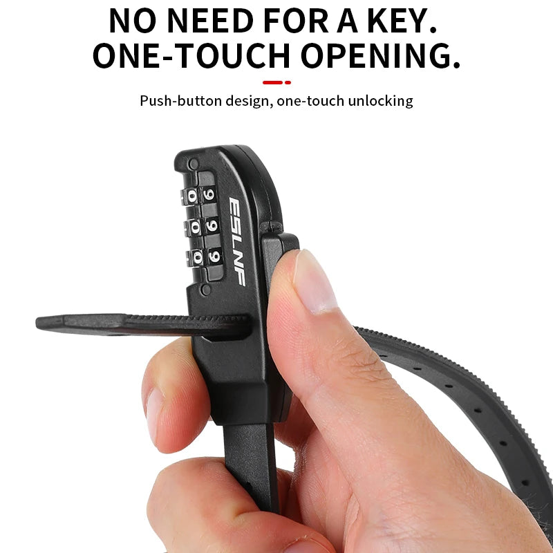 Κλειδαριά με Δέσιμο Καλωδίου Ποδηλάτου Αντικλοπής για Δρόμου, Ορεινά, Ηλεκτρικά Ποδήλατα