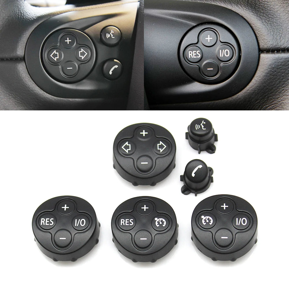 Steering Wheel Button Trim And Volume Cruise Control Cover for BMW Mini Cooper R55-R61