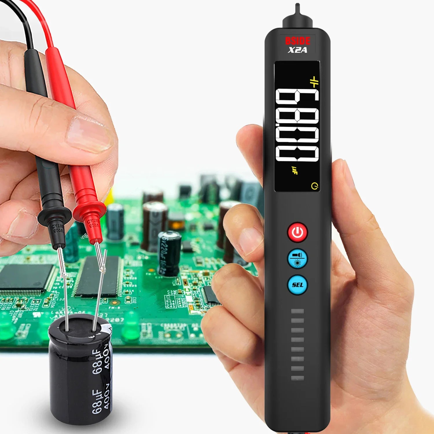 BSIDE X2A &ndash; Laser Indication Digital Multimeter 600V Range